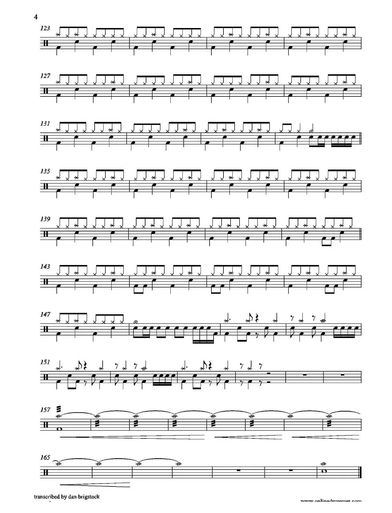 For Those About To Rock（鼓谱）