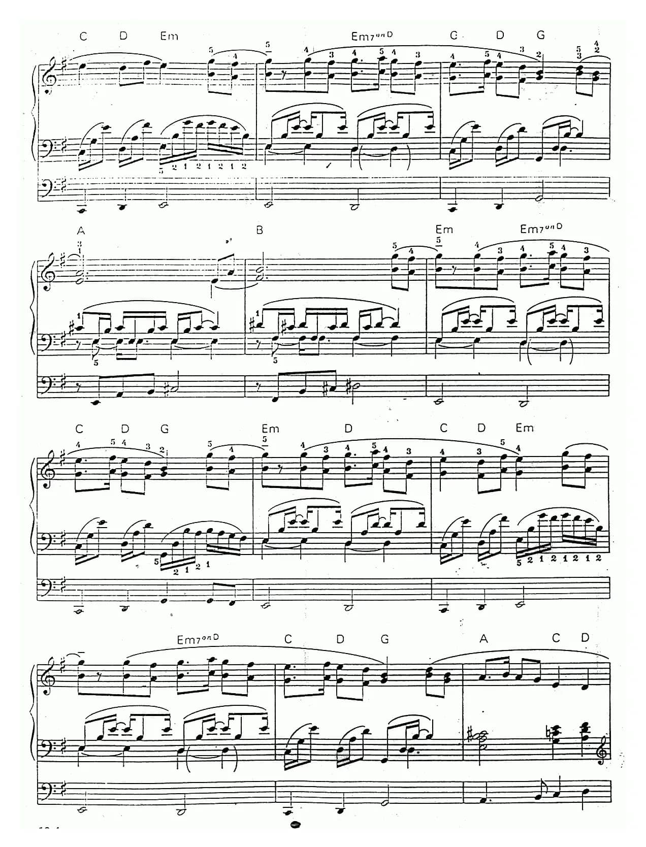 春待人（双排键电子琴）