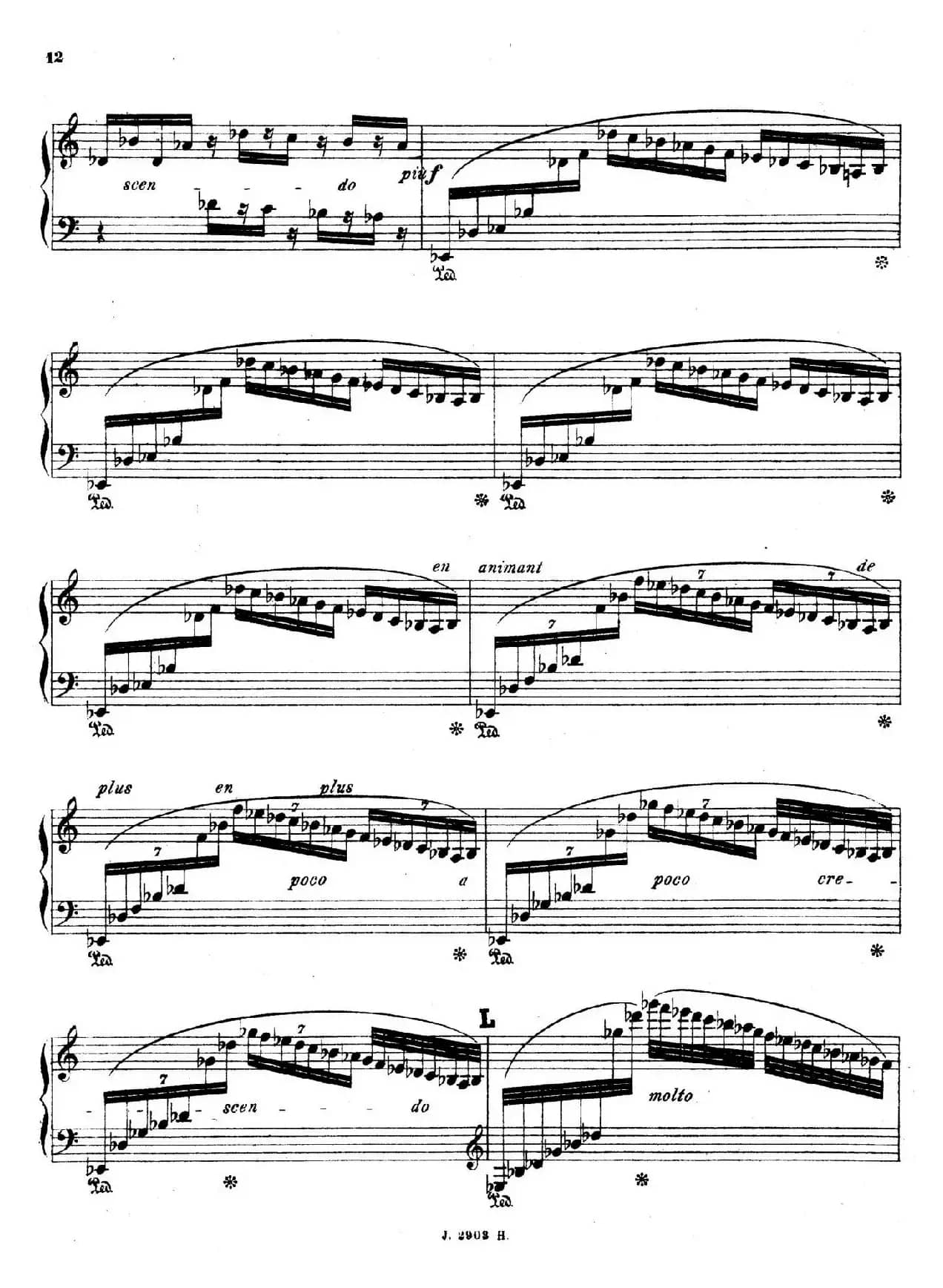 Symphony on a French Mountain Air Op.25（法国山歌交响曲·钢琴独奏·Ⅰ）