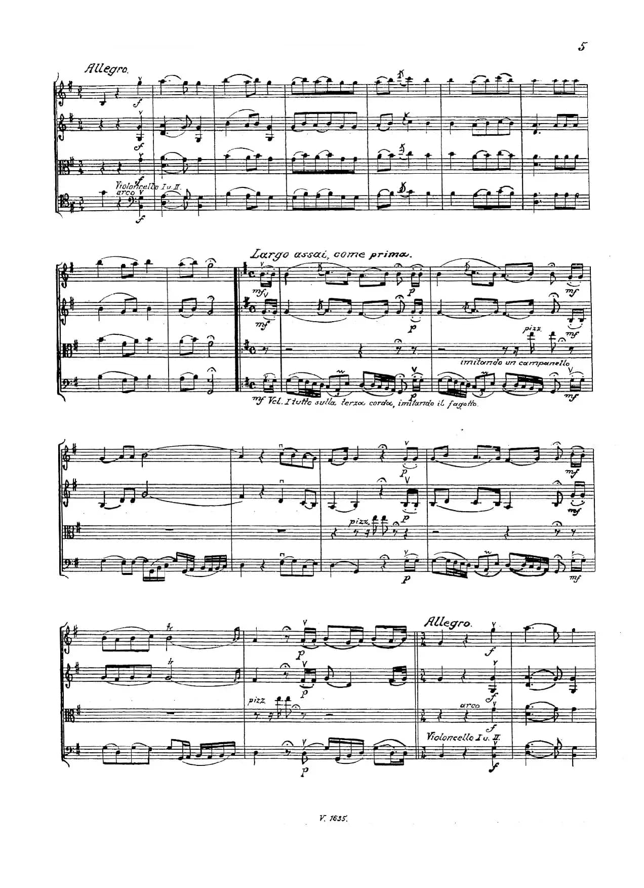 马德里街道小夜曲（弦乐四重奏）