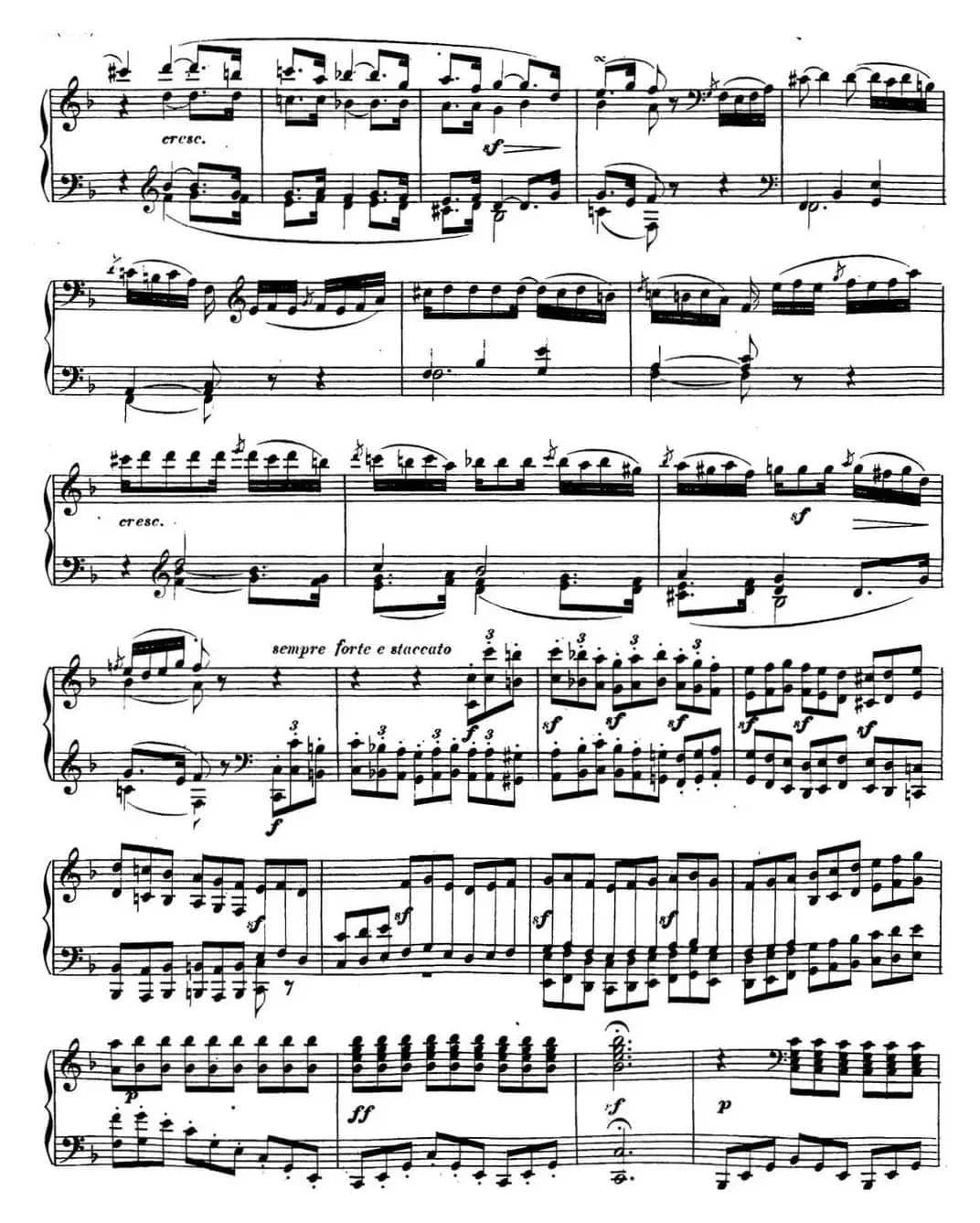 贝多芬钢琴奏鸣曲22 F大调 Op.54 F major