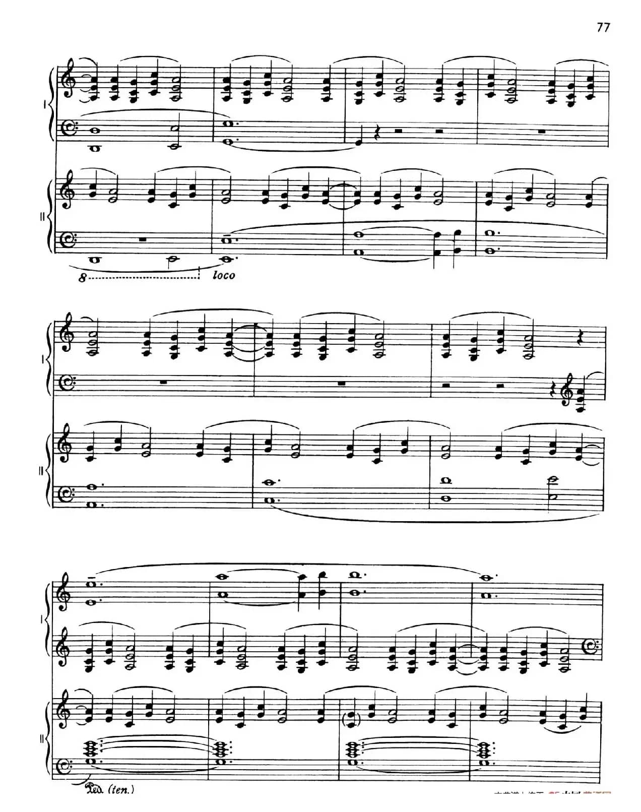 The Planets Op.32（双钢琴）（行星·第五乐章 土星—老年使者）