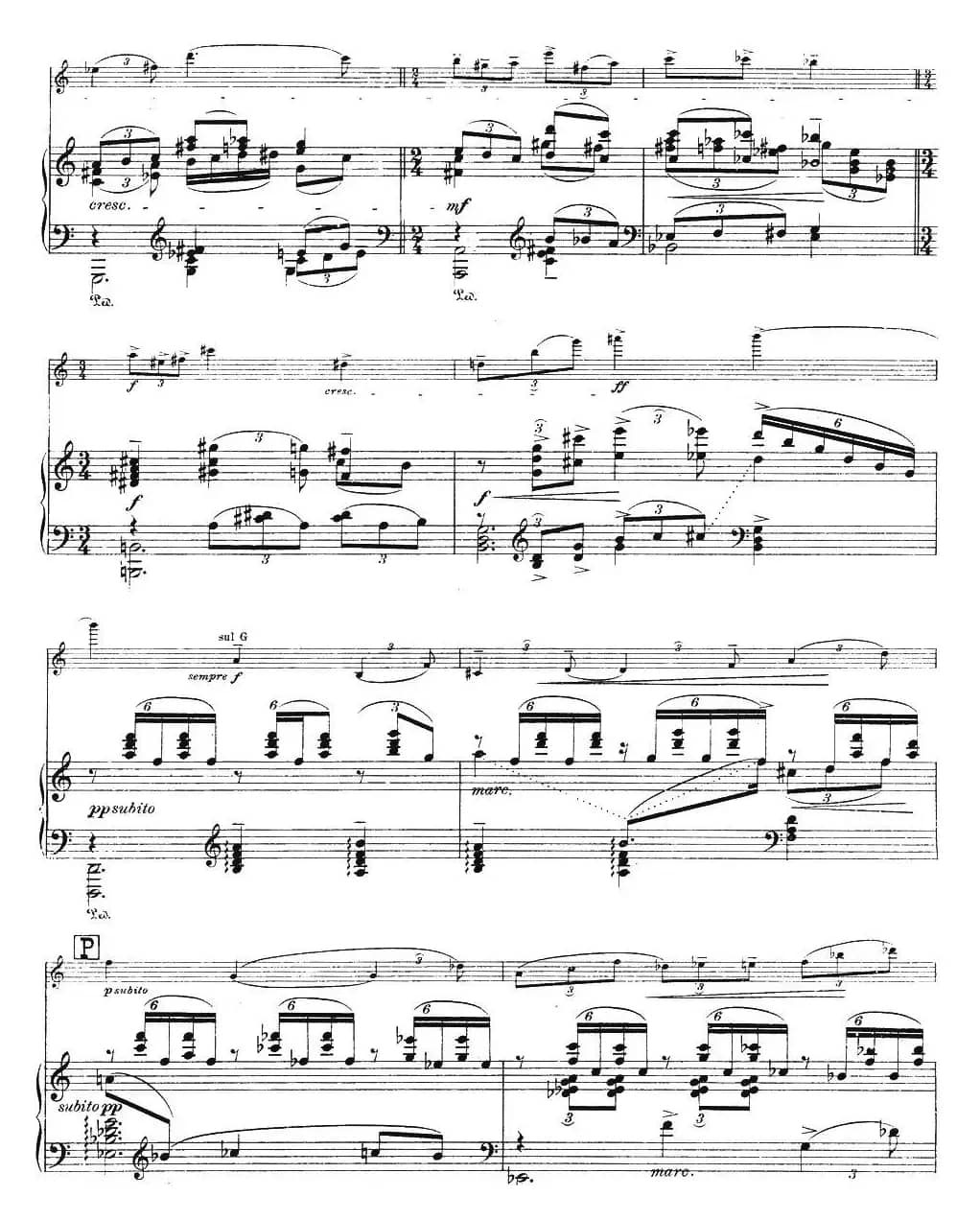 伊萨伊作品集：Au Rouet（小提琴+钢琴伴奏）