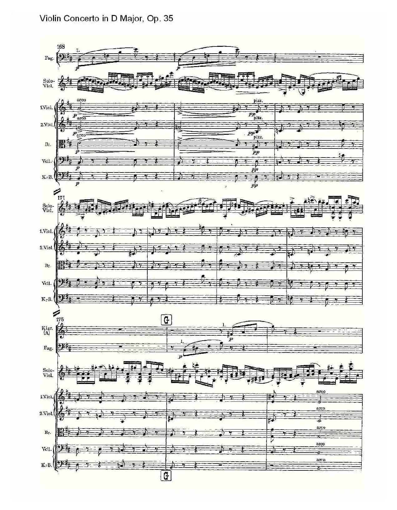 D大调小提琴协奏曲, Op.35第一乐章（一）