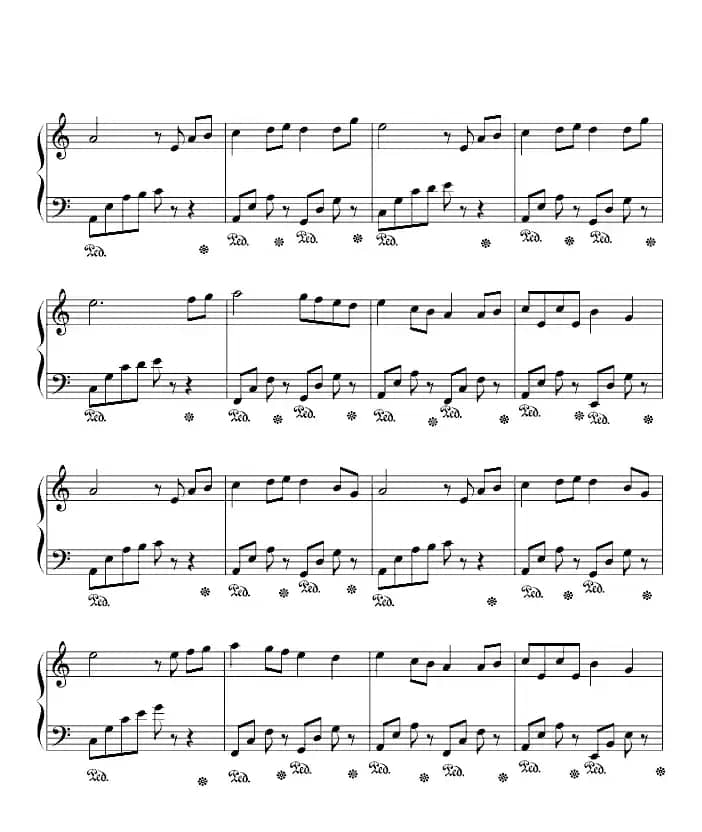 童年（班德瑞钢琴经典作品 简易演奏版）