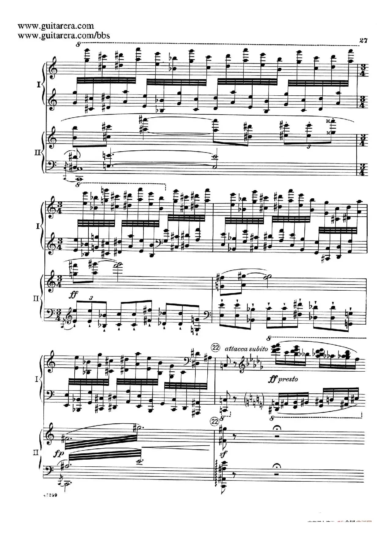 Piano Concerto Op.38（钢琴协奏曲·双钢琴·第一乐章）