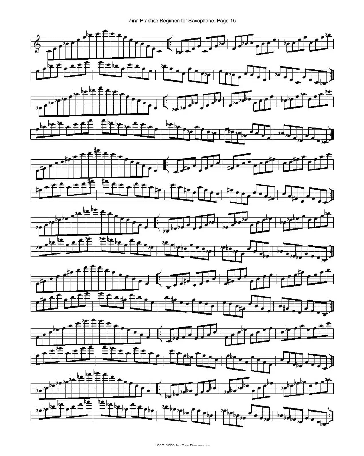 ZinnRegimenSax2009练习曲