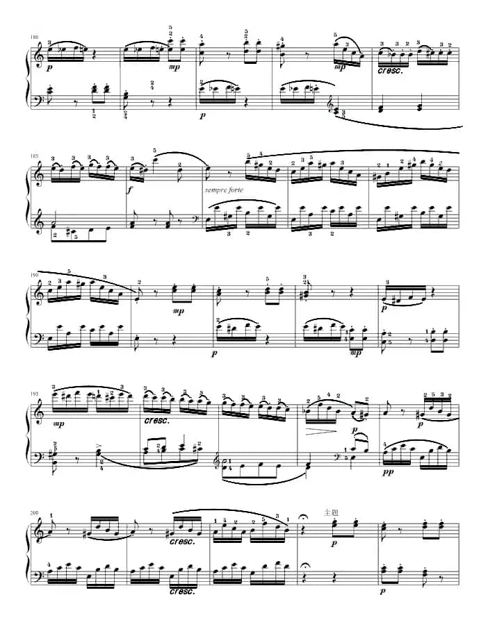 奏鸣曲（莫扎特C大调K.545-完整版）（寒风制谱版）
