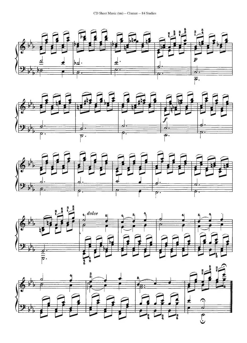 Cramer - 84 exercices（81—84）（克拉莫84首钢琴练习曲）