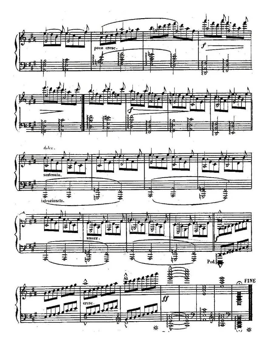 Etude No. 1（A major）