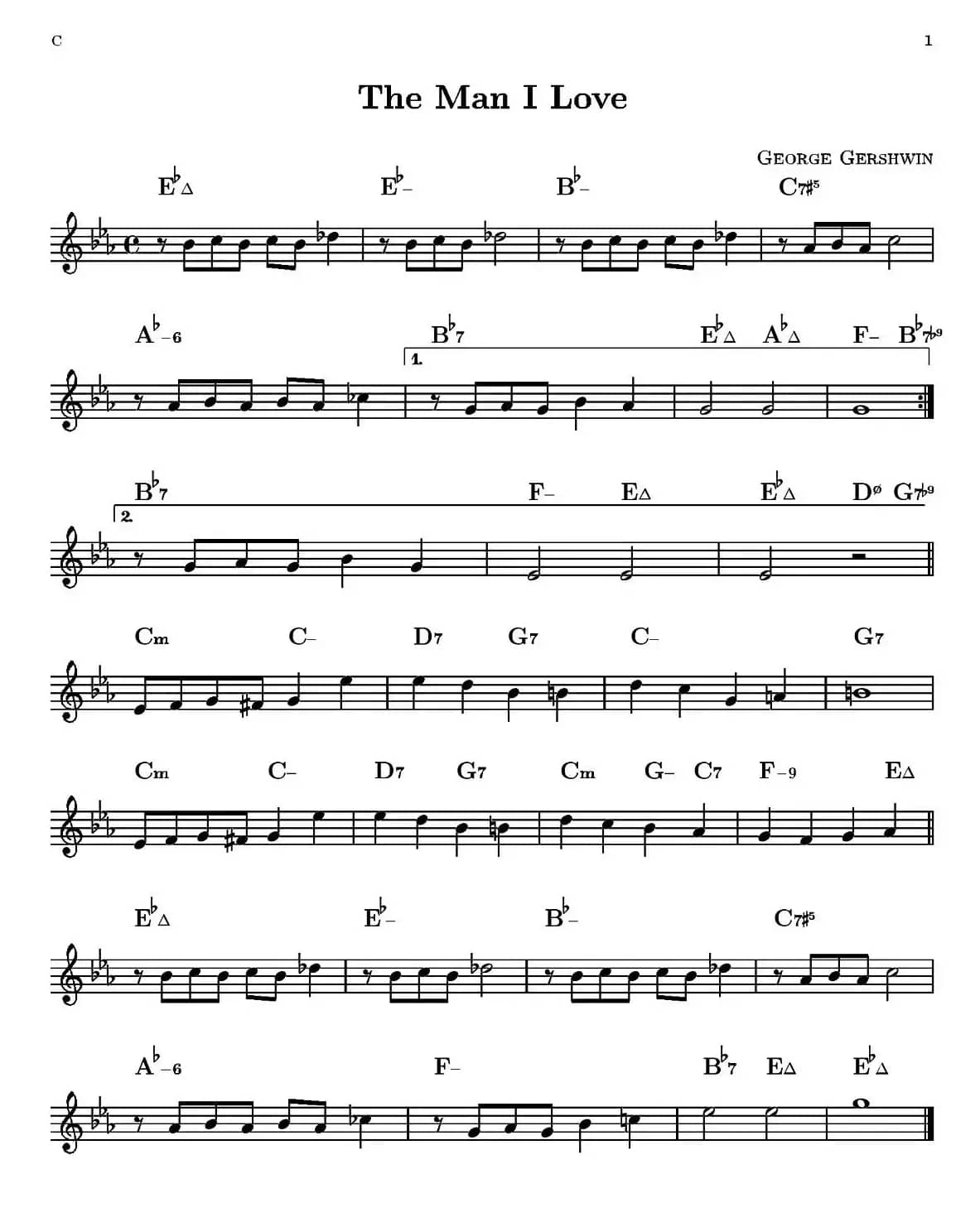 The Man I Love（单簧管）