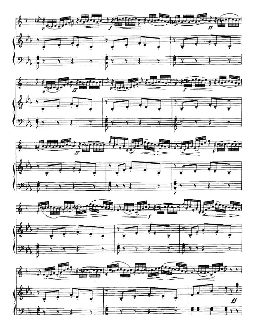 威尼斯狂欢节幻想变奏曲（小号+钢琴伴奏）