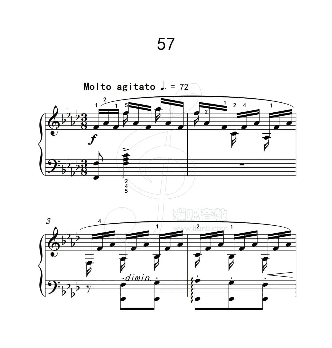 练习曲 57（克拉莫钢琴练习曲60首）