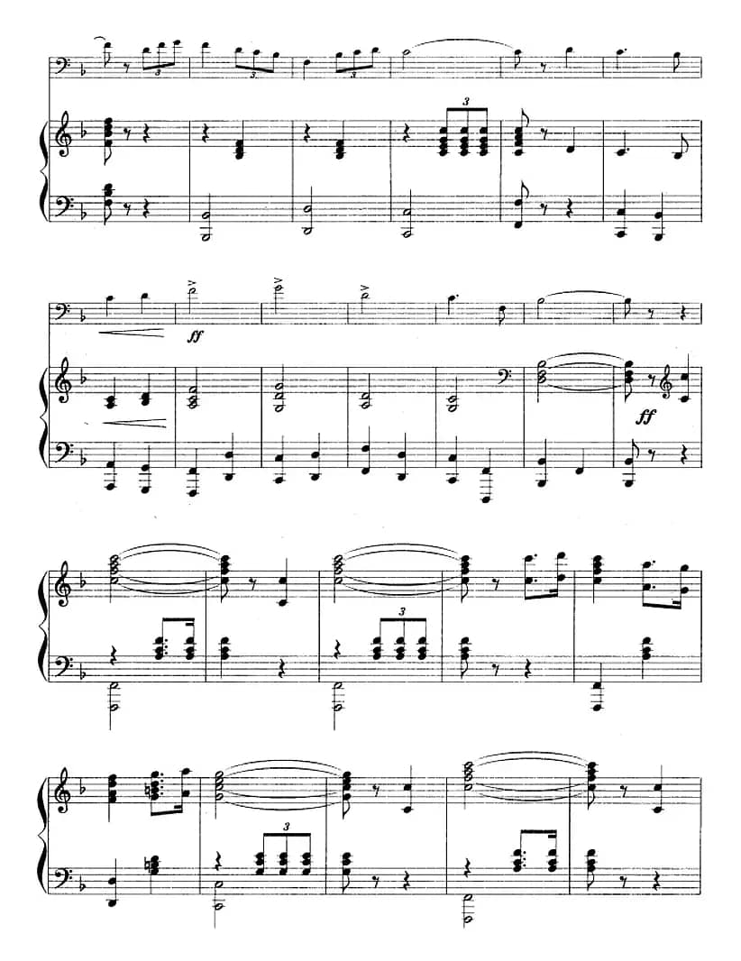 打靶归来（长号+钢琴伴奏）