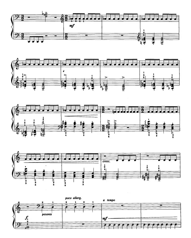 现代钢琴曲：19、熊之舞