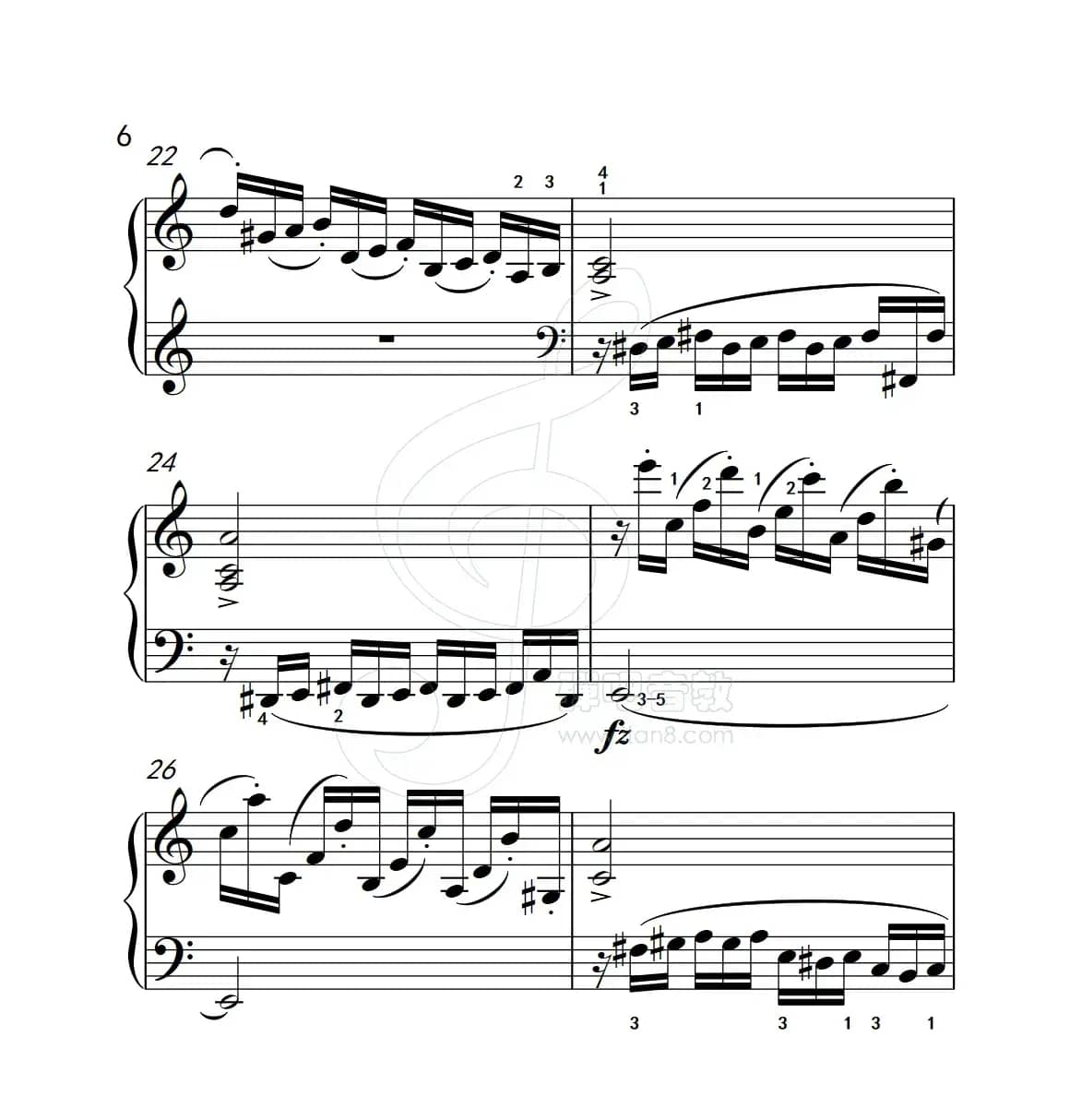 练习曲 5（克拉莫钢琴练习曲60首）