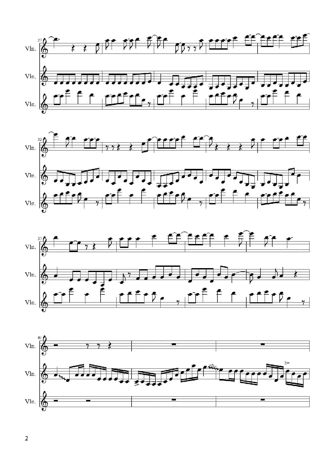 Shatter Me（小提琴三重奏）