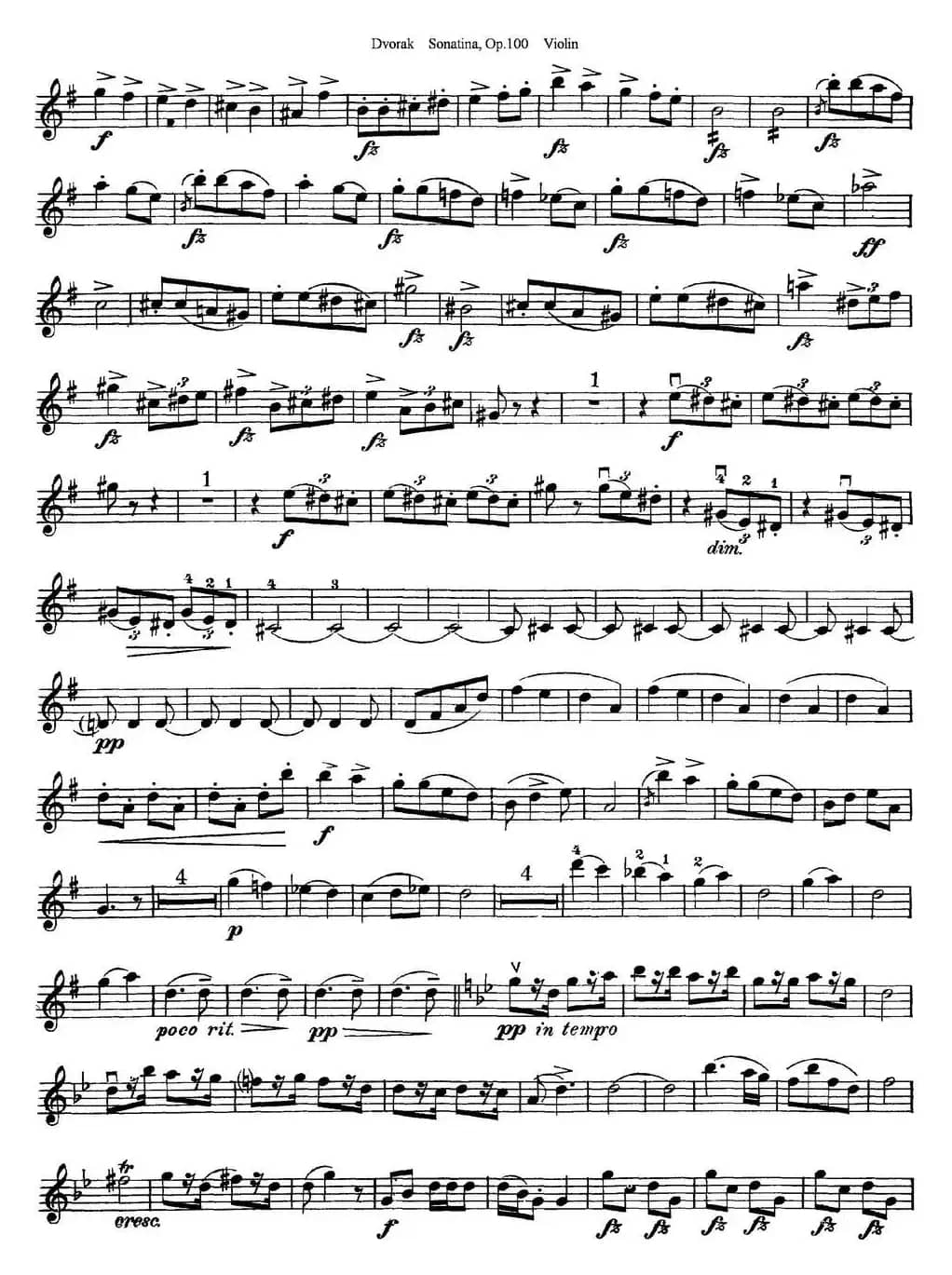 Violin Sonatina Op.100