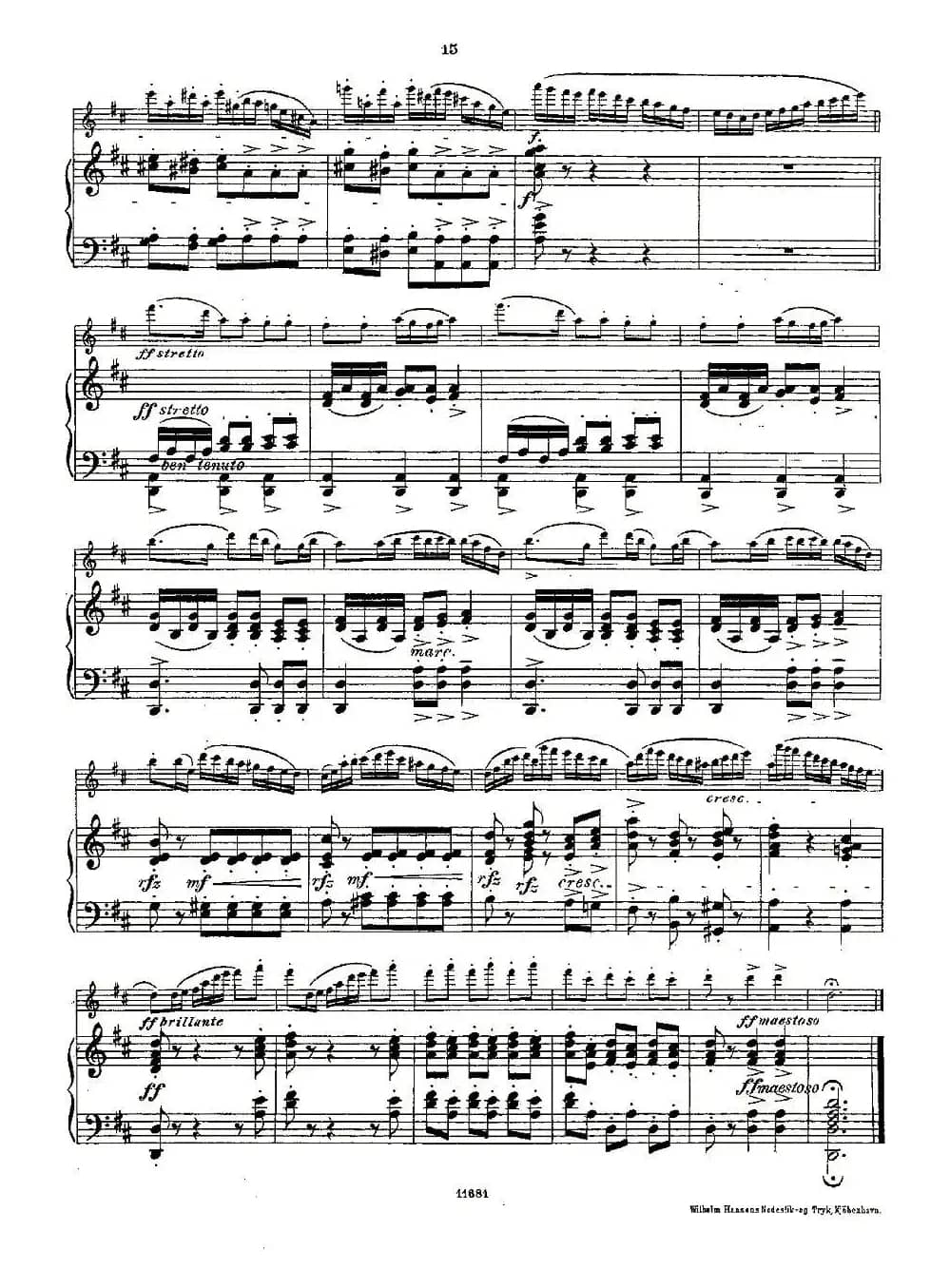 Fantaisies nationales. Op. 59, 4. （长笛+钢琴伴奏）