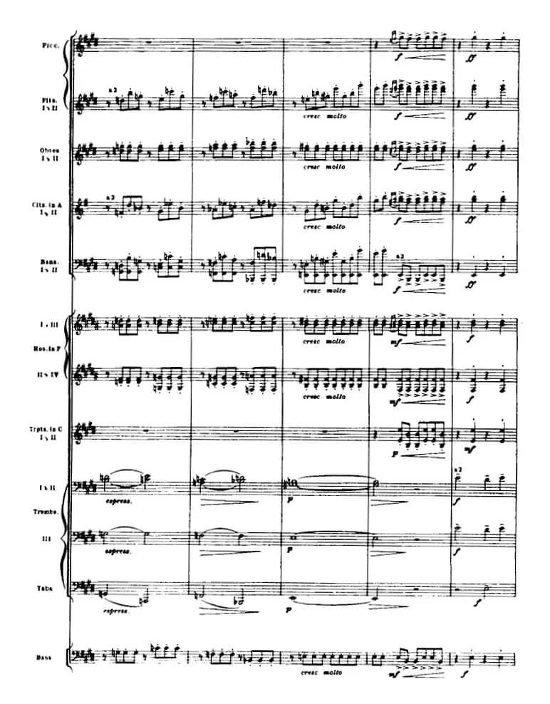 浦塞尔主题变奏与赋格曲（P31-P65）（管弦乐队总谱）