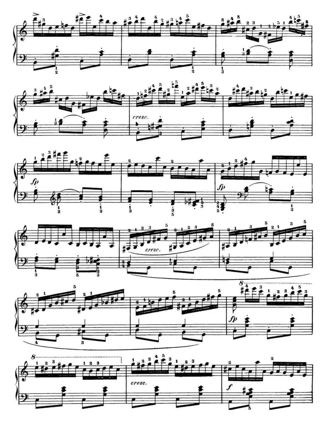 50首车尔尼Op.740钢琴手指灵巧技术练习曲（NO.16）