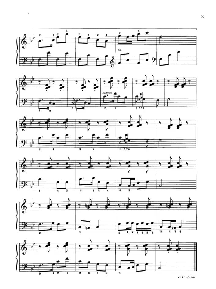 110首中国民歌钢琴小曲集：扁担歌