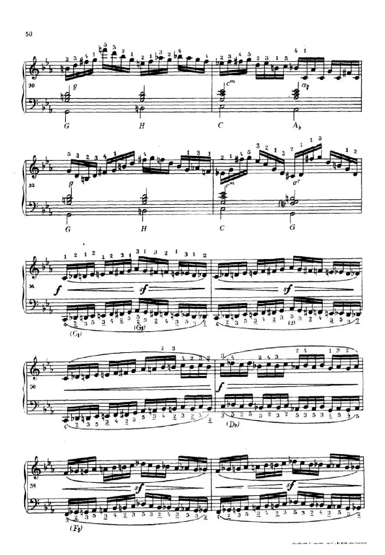 《车尔尼手风琴练习曲集》第Ⅳ册（第9首）