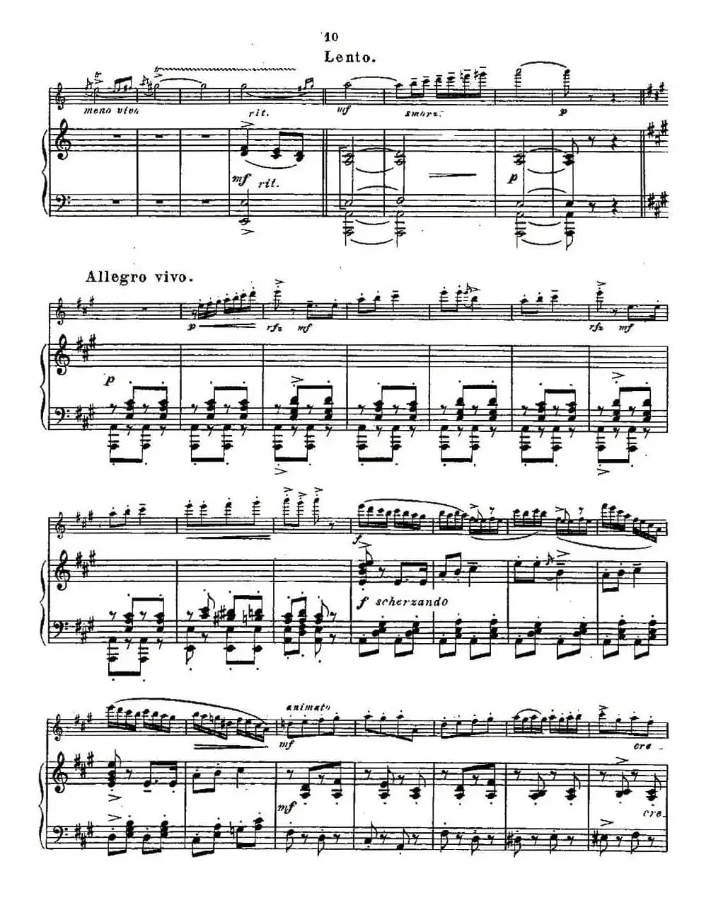 Fantaisies nationales. Op. 59, 6. （长笛+钢琴伴奏）