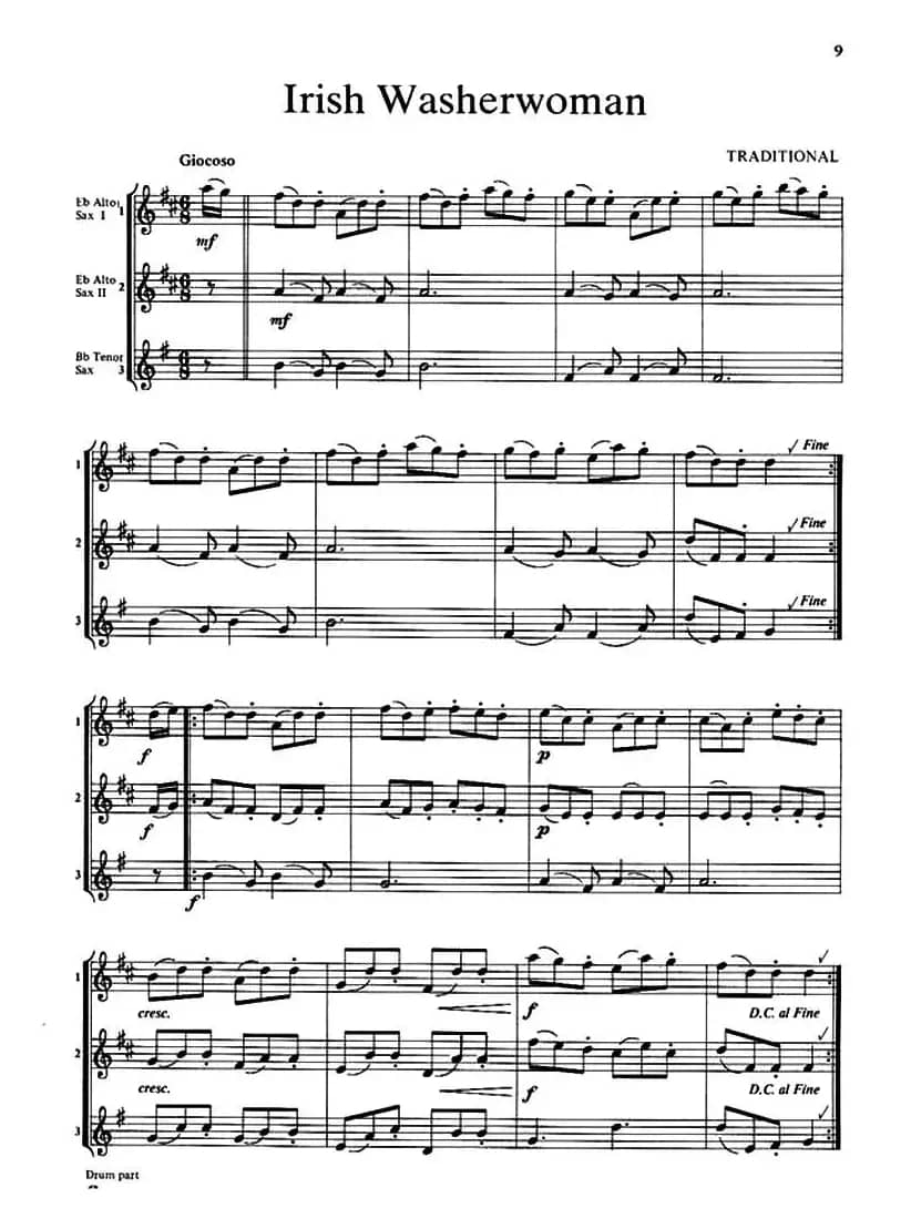 Irish Washerwoman（三重奏）