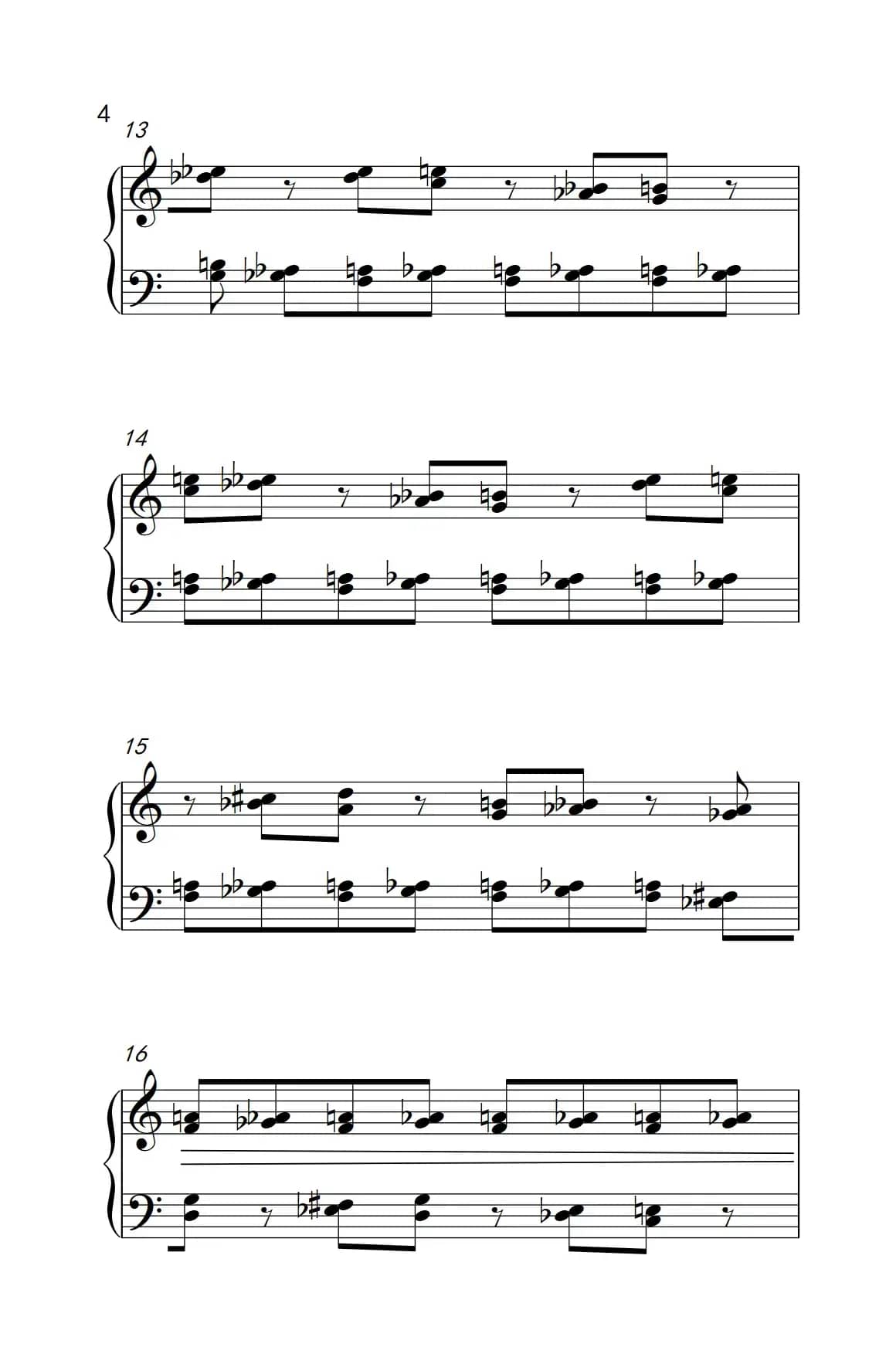 无穷动（巴托克 小宇宙 钢琴教程 5）