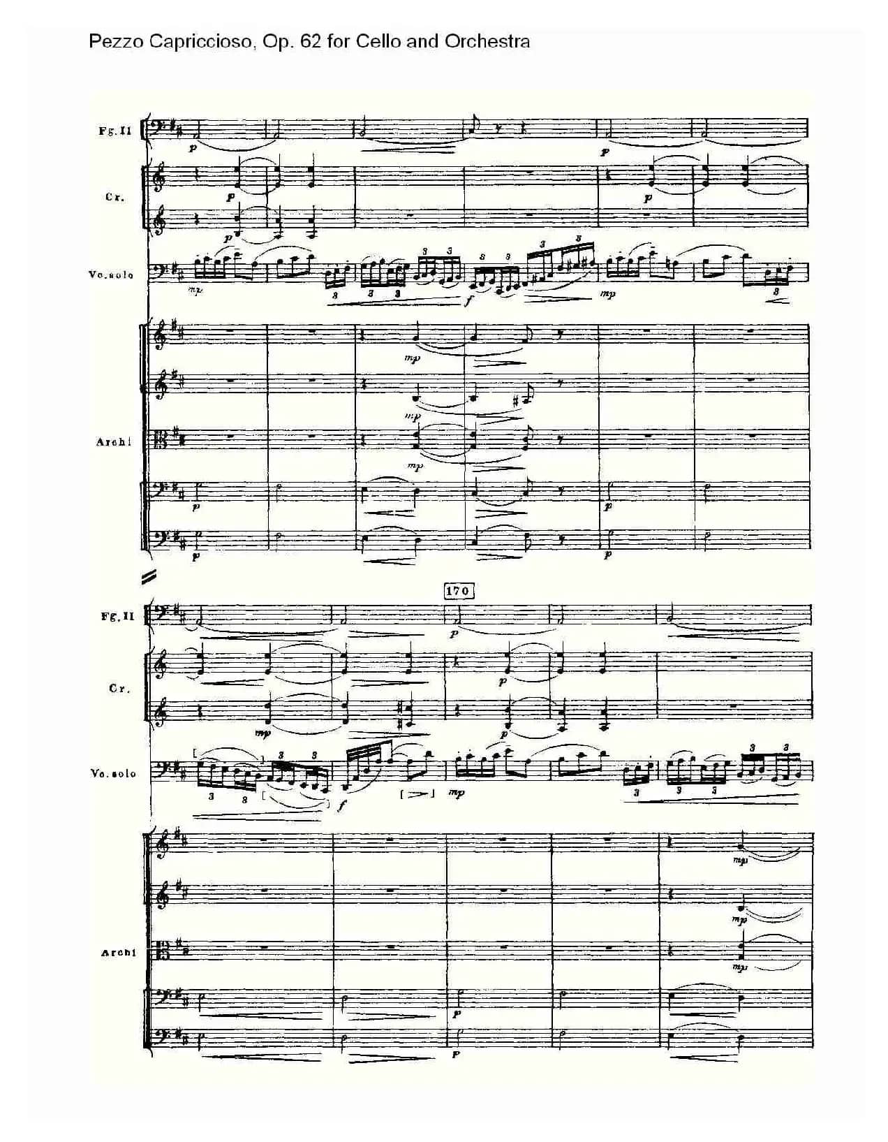 Pezzo Capriccioso, Op.62（大提琴与管弦乐）