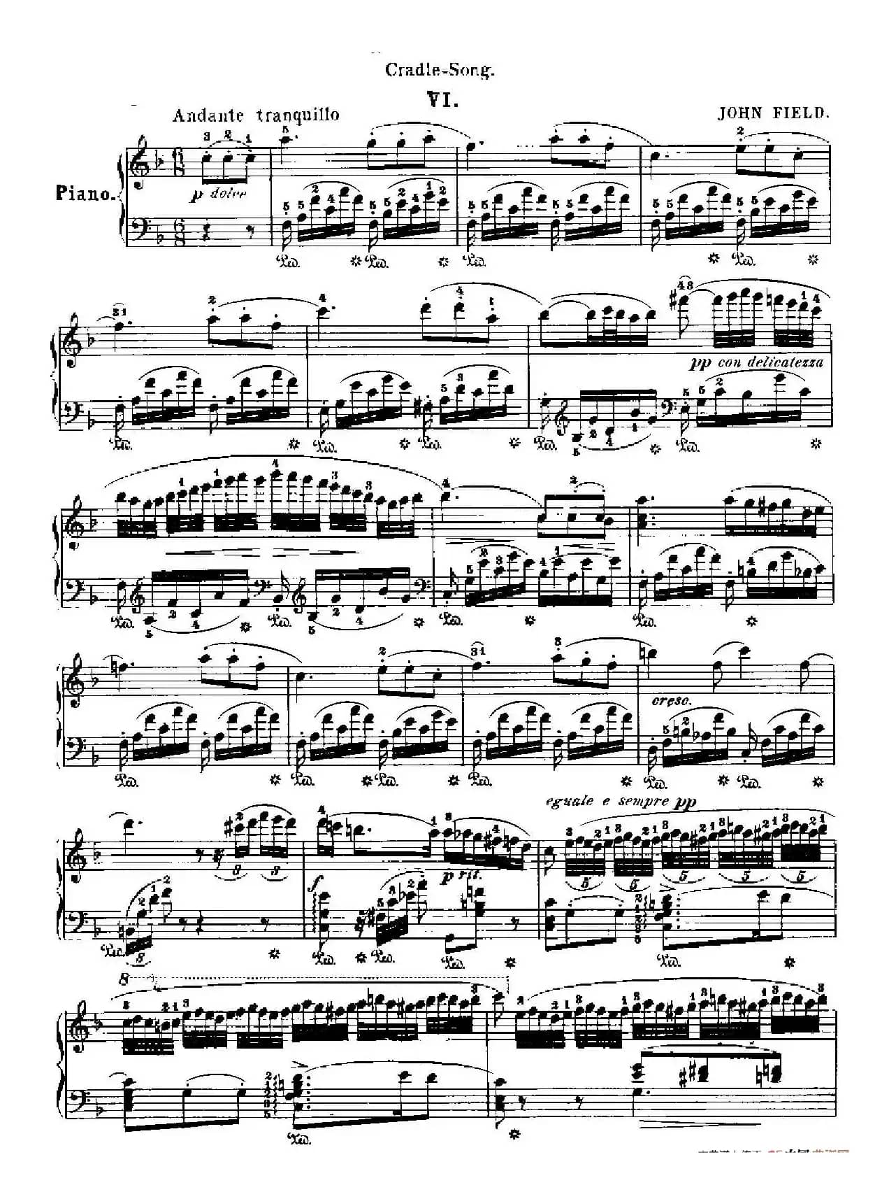 Nocturne No.6 in F Major（F大调第六号夜曲）