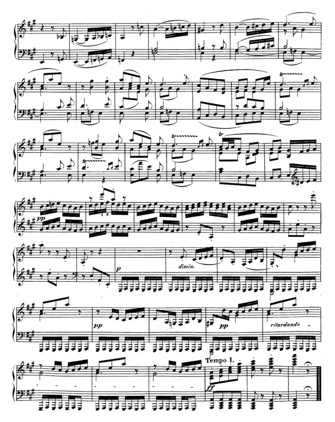 贝多芬钢琴奏鸣曲28 A大调 Op.101 A major