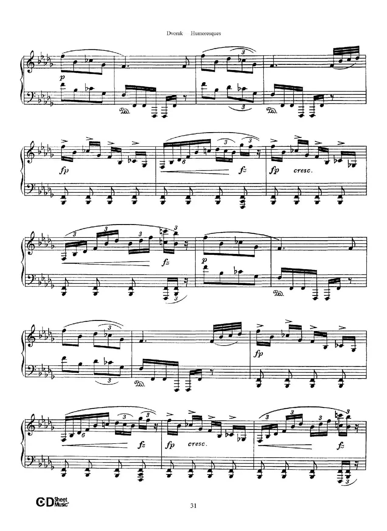 8 Humoresques Op.101（8首幽默曲·8）