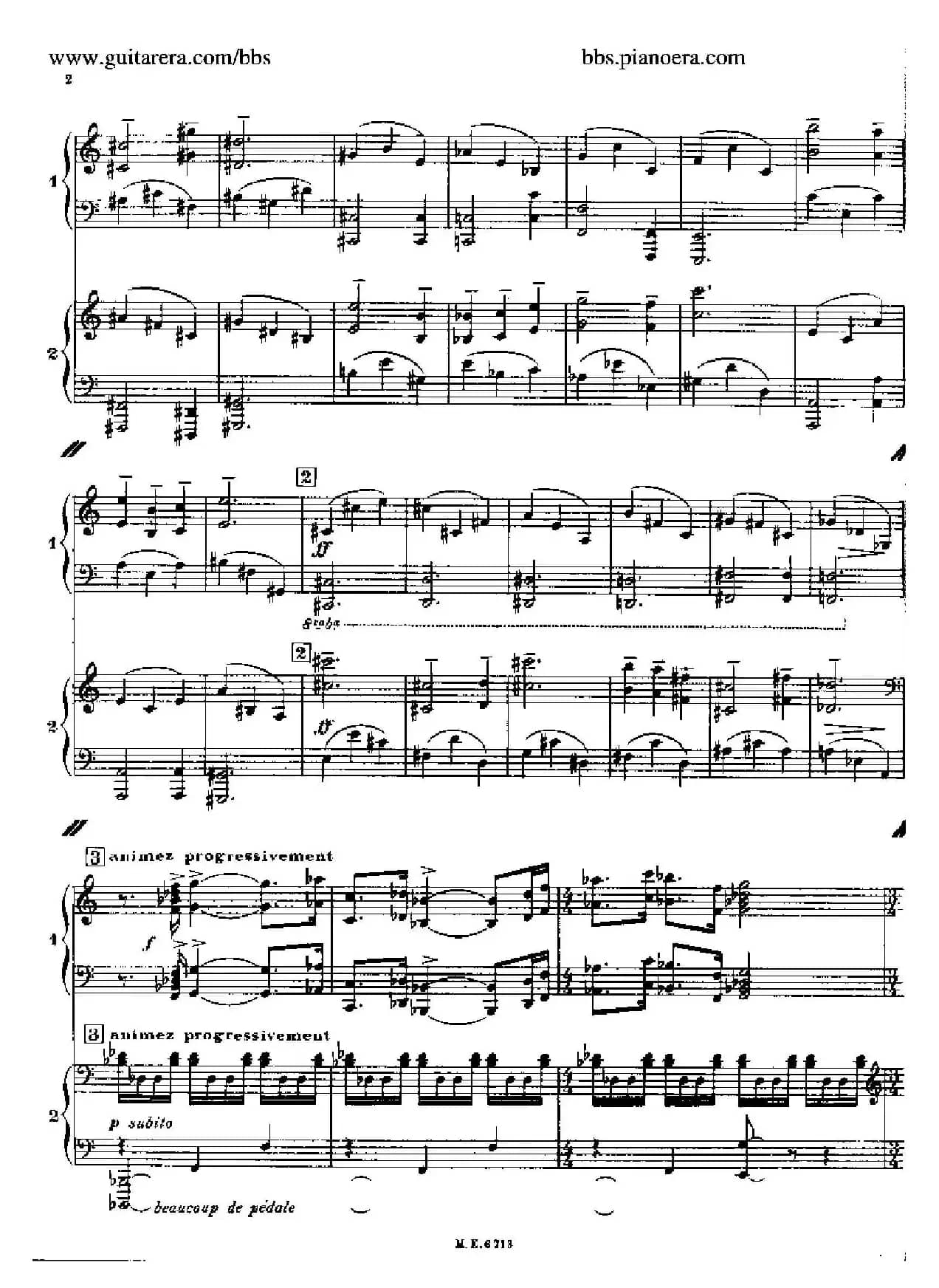 Sonata for Two Pianos（双钢琴奏鸣曲）