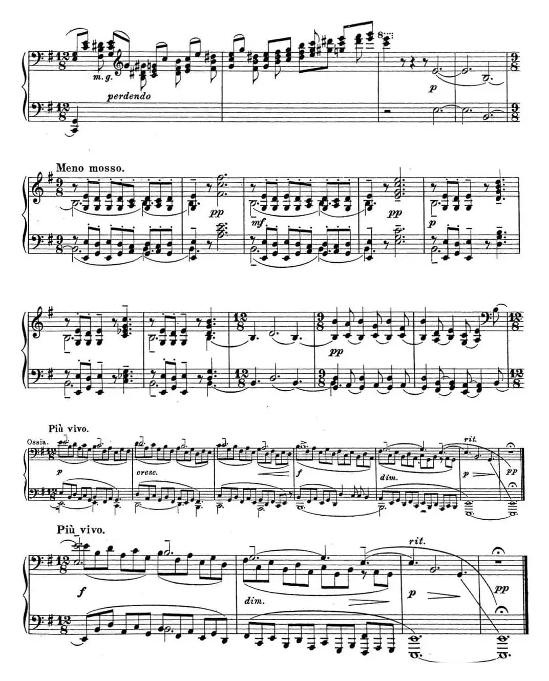 拉赫玛尼诺夫 钢琴前奏曲15 E小调 Op.32 No.4