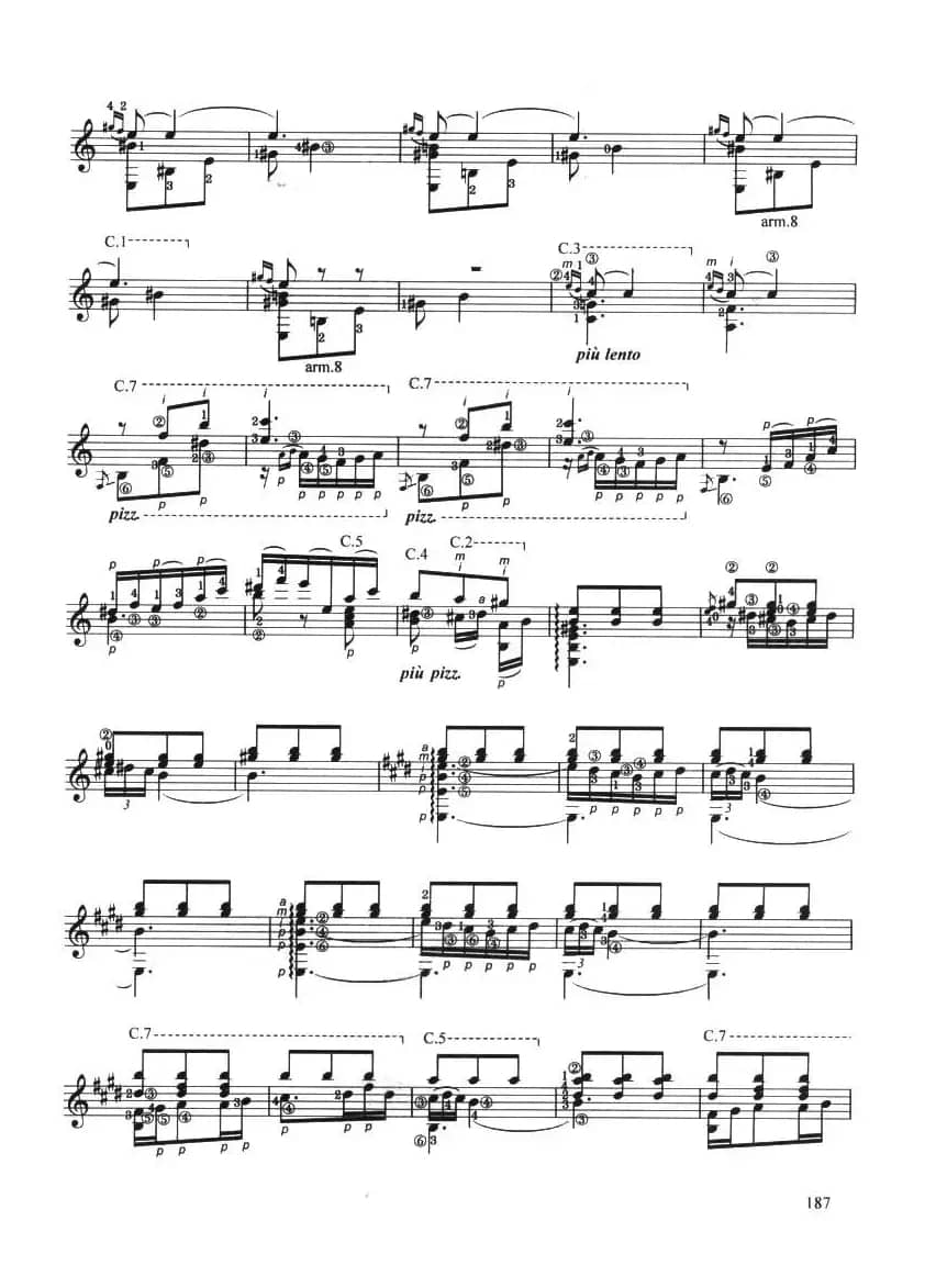 古典吉他考级九级外国乐曲B组（2、格拉纳达）