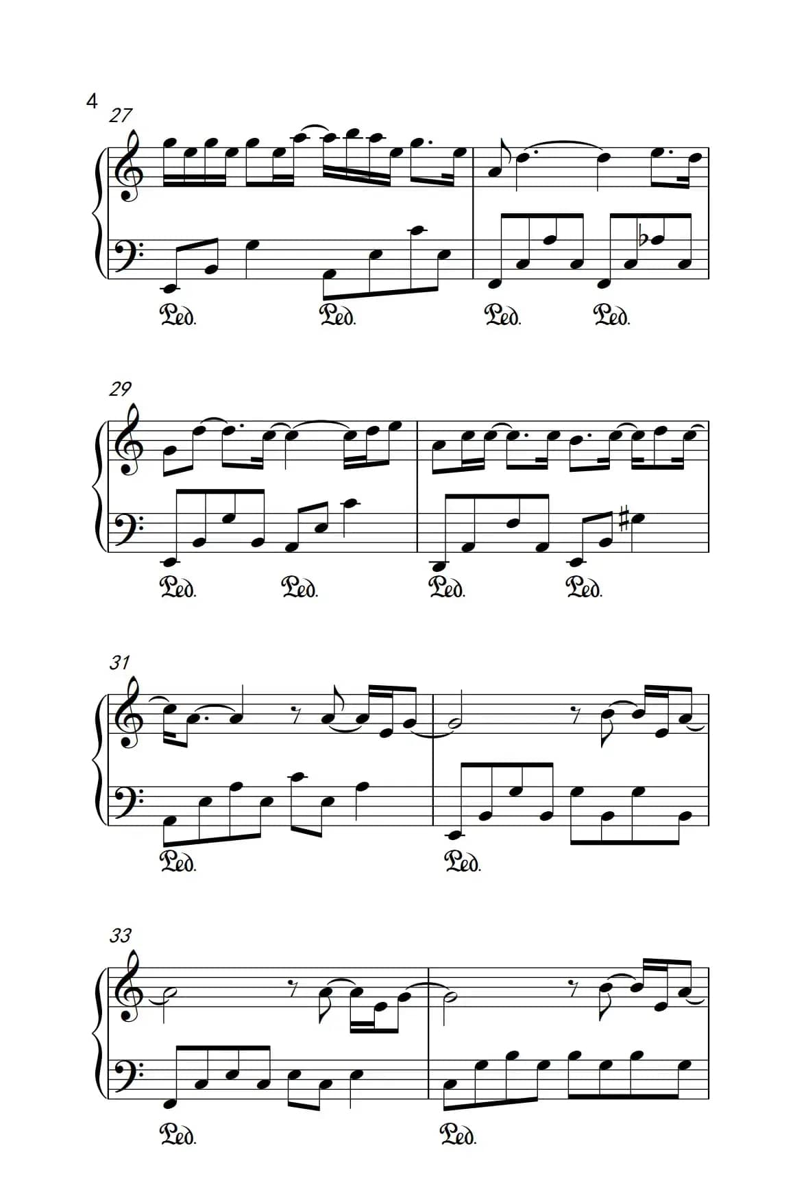 一半（《弹吧音教》制谱版）