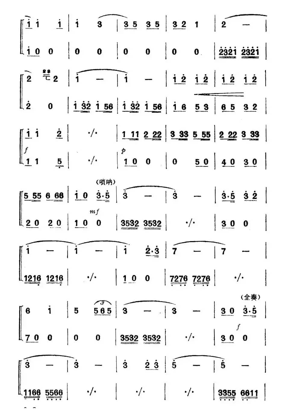 送粮路上（合奏）