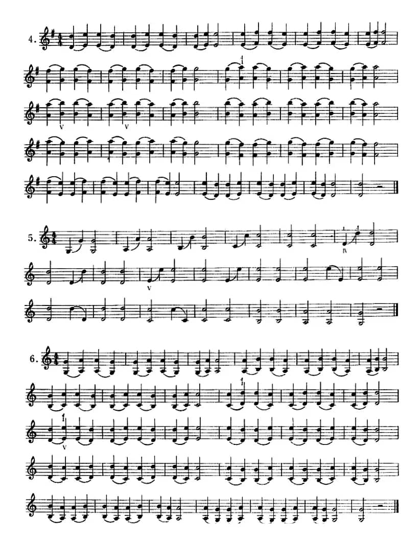 小提琴双弦八度初步练习