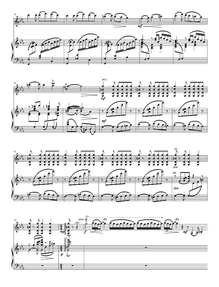 阳光照耀着塔什库尔干（钢琴+小提琴）