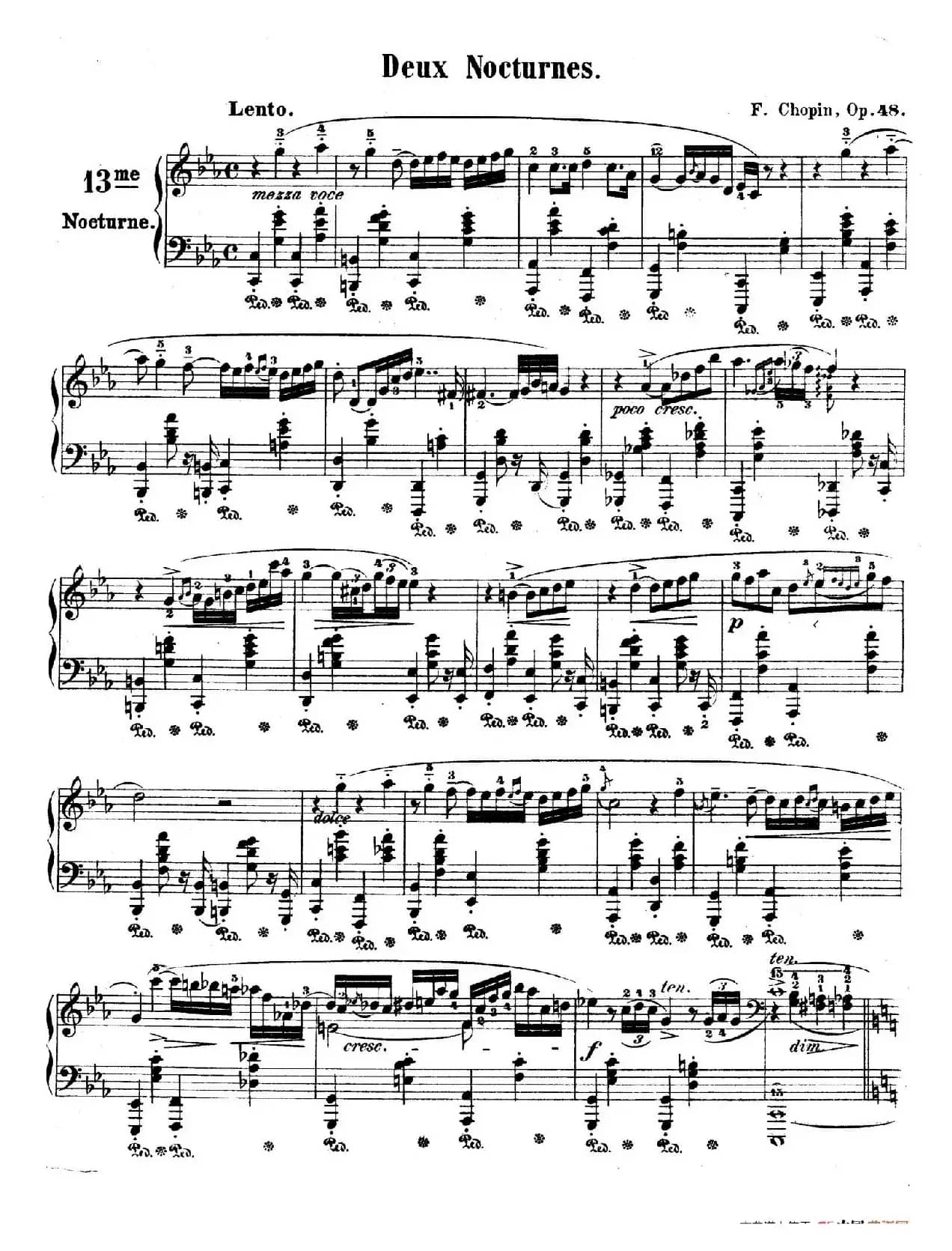 Deux Nocturnes Op.48(2首夜曲·1)