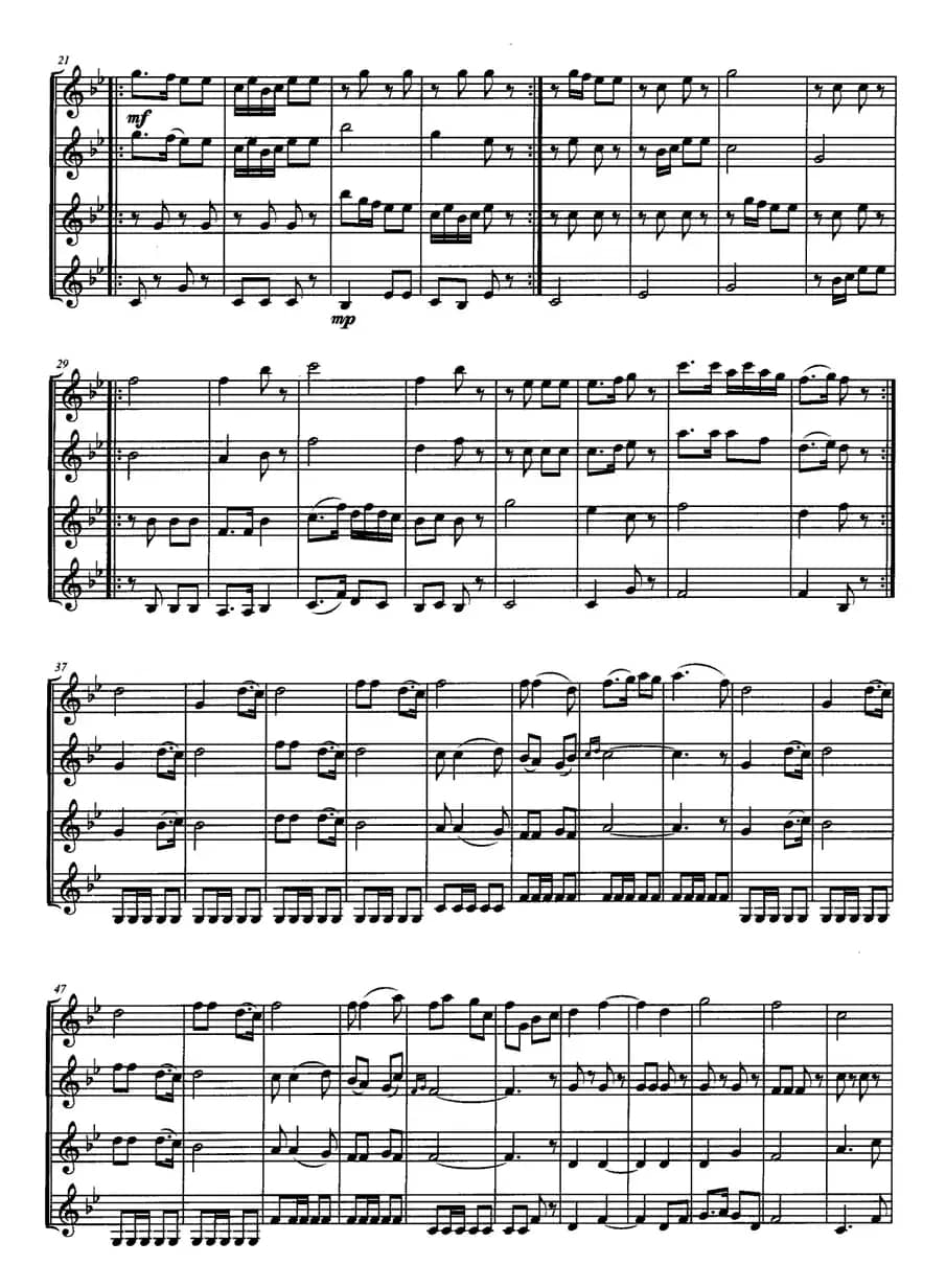 琴趣（四重奏、五线谱版）