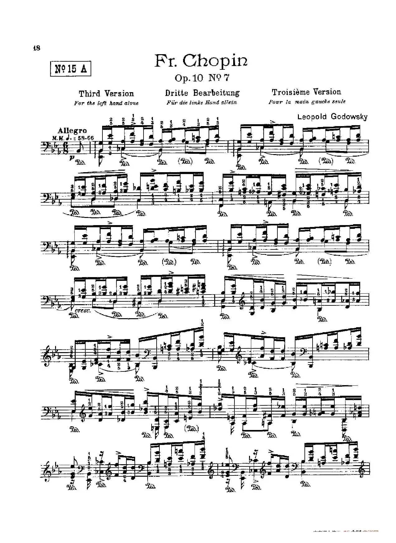 53首以肖邦练习曲为素材而作的练习曲（No.15A）