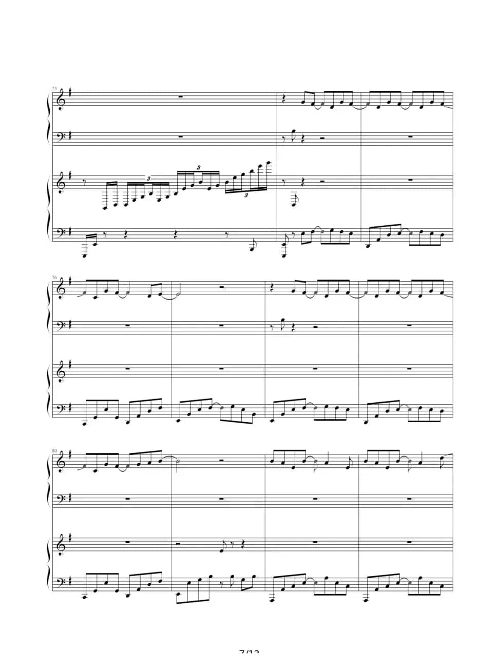 海浪（双钢琴）