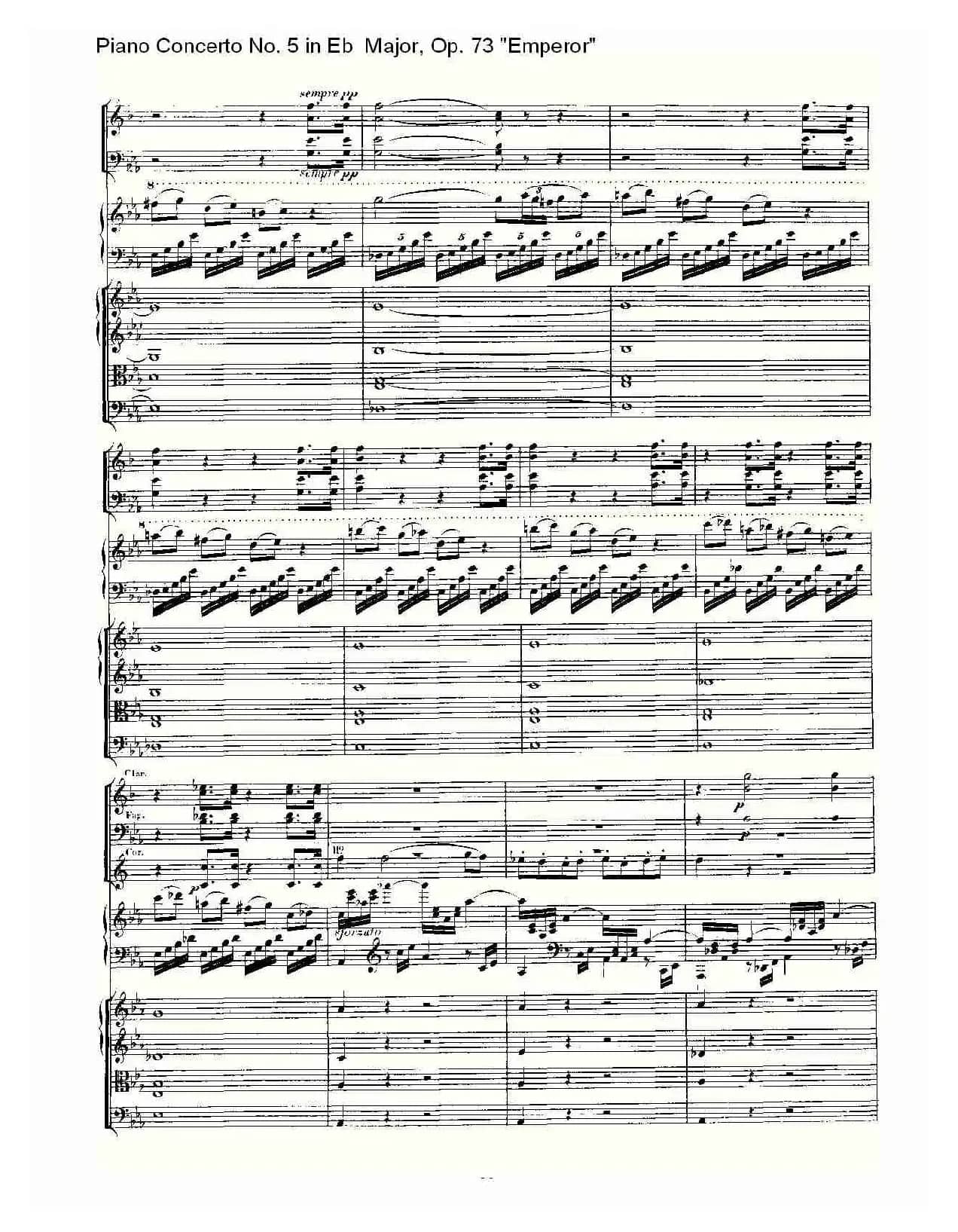 Eb大调钢琴第五协奏曲 Op.73“皇帝” 第一乐章（二）