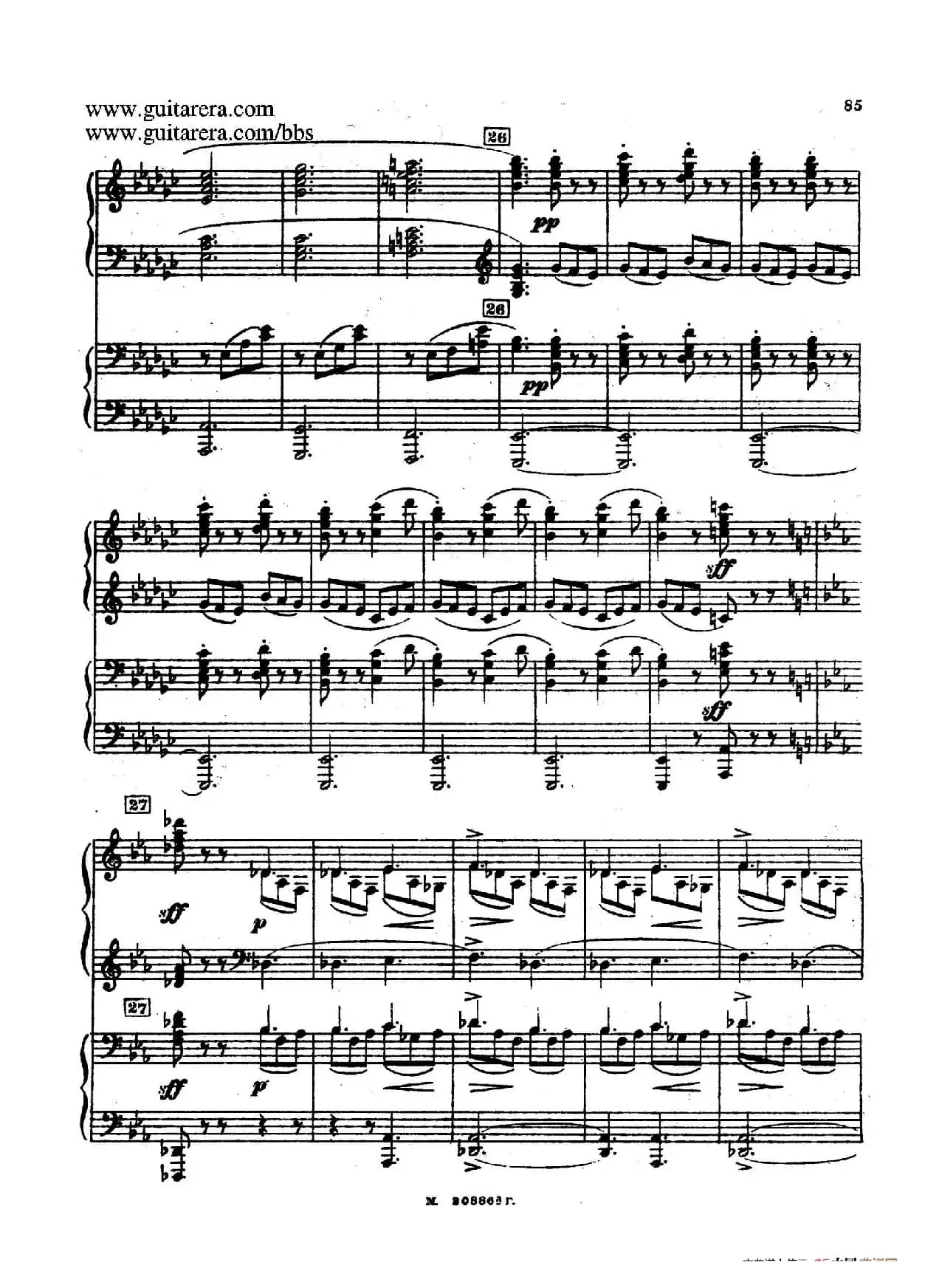 第二双钢琴组曲 Suite for Two Pianos No.2 Op.17(4. 塔兰泰拉舞曲 Tarantella)