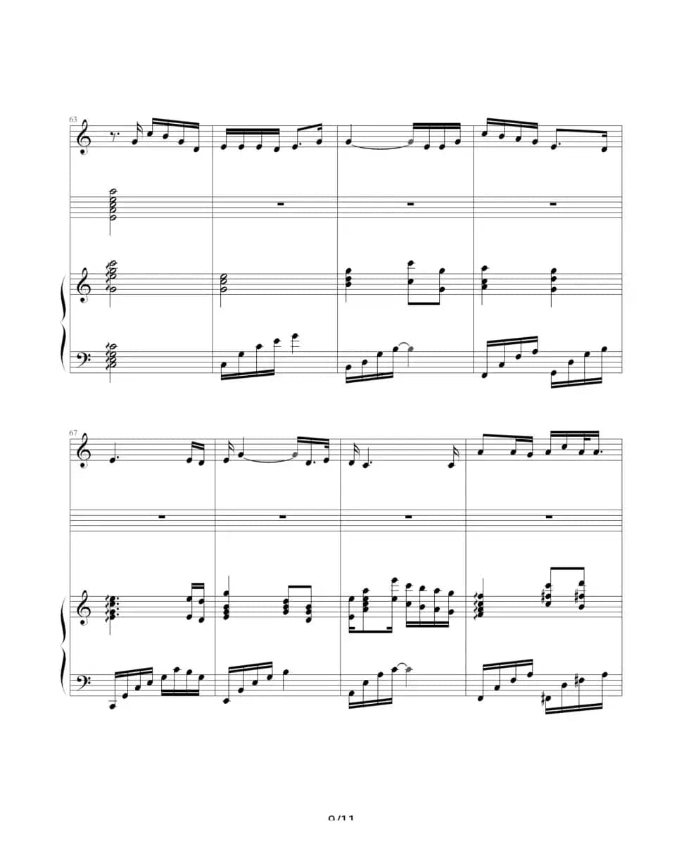 那年的情书（钢琴伴奏谱）