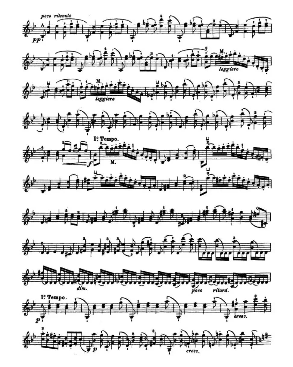 让·德尔菲·阿拉尔-12首小提琴隨想练习曲之22