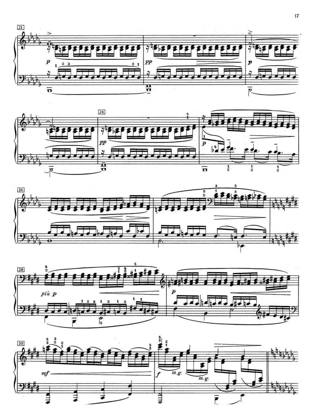 德彪西12首钢琴练习曲（2 三度练习v1.0 tierces）